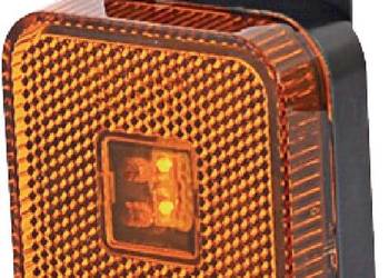 Lampa obrysowa LED, kwadratowa, 12/24V z przewodem i uchwytem Kramp LA30121