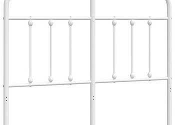 Metalowe wezgłowie białe 120 cm WM-352658