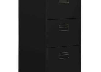 vidaXL Szafka kartotekowa, czarna, 46x62x102,5 cm(SKU:336276)