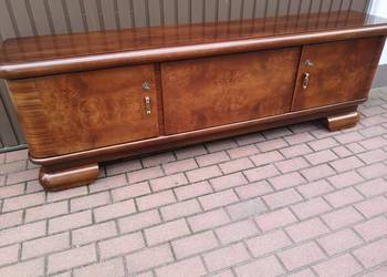 Komoda/ Szafka ART-DECO RTV Niska 207 Orzech Solidna Unikatowa Stara Antyk.