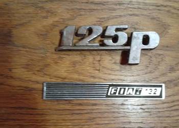 Znaczki fiat 125p oraz 132 stan bdb