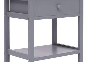 vidaXL Szafka nocna, szara, 40 x 29 x 42 cm(SKU:284050)