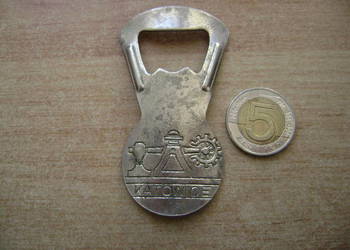 Starocie z PRL - Birofilistyka = Otwieracz do kapsli z logo: KATOWICE