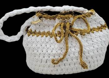 Torebka woreczek z kordonka-handmade