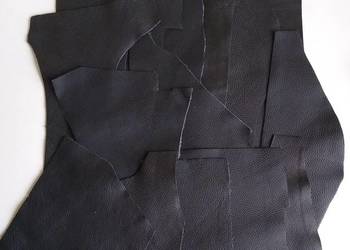 Skóra (534 g) Licowa Włoska średnie i małe kawałki Czarny