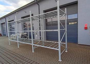 Regał magazynowy półkowy H250cm długi 651cm warsztatowy garaż magazyn