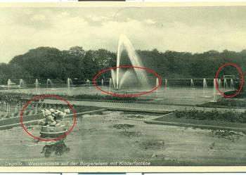 Liegnitz Wasserkünste Bergerwiese mit Kindertontane Legnica Liegnitz Wasserkünste Bergerwiese mit Kindertontane Legnica