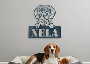 Dekoracja Ścienna Ażurowy Pies