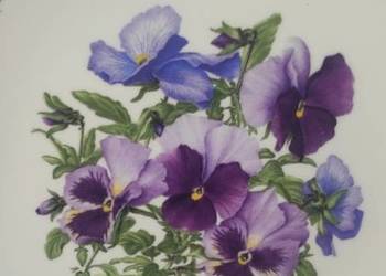 ULUBIONE KWIATY Z OGRODÓW KRÓLOWEJ 
ROYAL ALBERT*ZESTAW BRATKI*PATERA + KOS