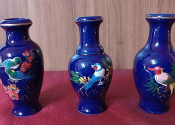Wazoniki kobaltowe, malowane Wazoniki kobaltowe, malowane