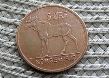 Norwegia 5 Ore 1970r