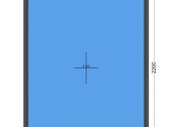 Okno PCV FIX 1680 x 2200 / 168 x 220 ANTRACYT