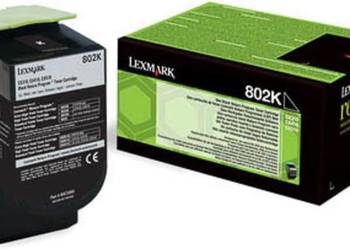 Czarny Toner Lexmark 80C20K0 802K Black 1 000 stron Oryginalny