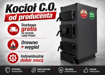 Piec Kocioł CO Węgiel Drewno PRODUCENT 5 eco 15kW DARMOWA DOSTAWA 24h