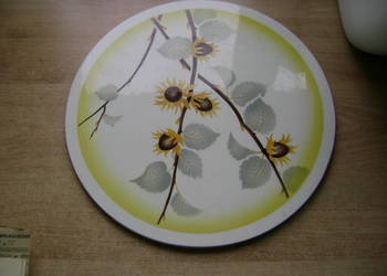Starocie z PRL - Tortownica niemiecka ceramiczna 30 cm średnicy TANIO