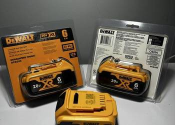 Orginalne baterie dewalt 20v 6 ah