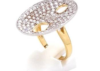 WYPRZEDAŻ !-30% Pierścionek r.17 Złoty pr.585 Glamour Z-661