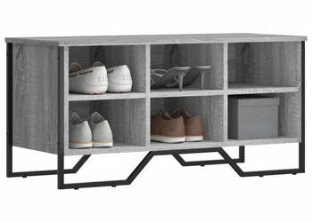 Szafka na buty szary dąb sonoma 90x38x455 cm WM-848642