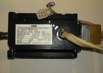 AC serwo motor 0,38kW 6000rpm 0,85 Nm