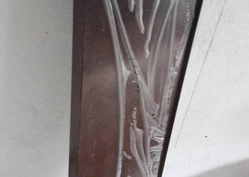 Parapet zewnętrzny metalowy brązowy