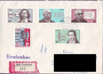 Kop. zkoresp. Filat.  NRD - Polska 1977