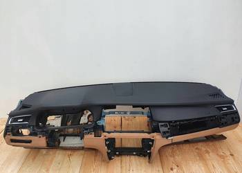 BMW F01 DESKA ROZDZIELCZA KONSOLA SKÓRA SKÓRZANA