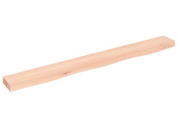 Półka 100x10x4 cm surowe lite drewno dębowe WM-363555