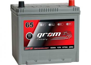Akumulator 65Ah 670A GROM EFB START&STOP Japan Prawy Plus