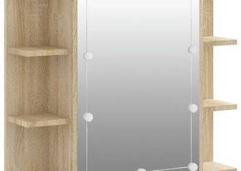 vidaXL Szafka z lustrem i oświetleniem LED, dąb sonoma,（SKU:808876）