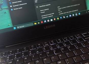 Lenovo Legion Y540 – i7 + RTX 2060 + 16GB RAM gotowy do grania i pracy