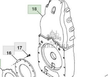 John Deere 7830 Obudowa Tylnego WOM PTO R194372