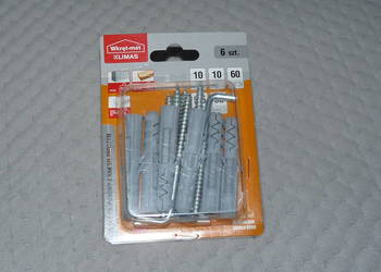 Kołki rozporowe 6 szt. z hakiem prostym 10 mm x 60 mm Kołki rozporowe 6 szt. z hakiem prostym 10 mm x 60 mm