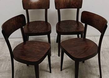 krzesła Ton Thonet Czechosłowacja lata 50-te design modernizm  art deco