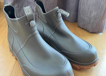 Nowe krótkie kalosze męskie 29,5 cm – wodoodporne buty do ogrodu, na r