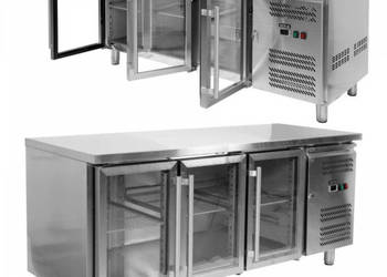 Stół Chłodniczy Gastronomiczny 3-Drzwiowy Przeszklony Yato Yg-05257