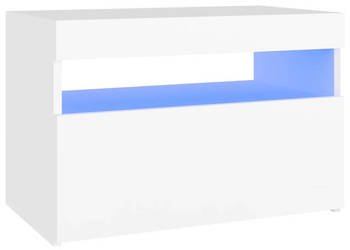 Szafka nocna z oświetleniem LED biała 60x35x40 cm WM-3082774