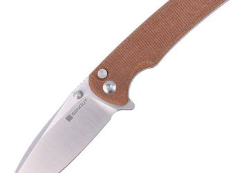 Nóż składany Sencut Sachse Brown Micarta, Satin 9Cr18MoV (S21007-3)