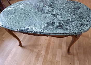 Stolik ława styl ludwikowski marmurowy blat