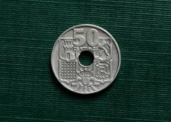 HISZPANIA - 50 centymów, 1949r