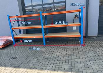 Regały magazynowe sklepowe półkowe Stow H190cm KONTENER MAGAZYN GARAŻ