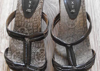 NEXT klapki skórzane 37/38 23.5cm Skóra* sandały clarks/ccc