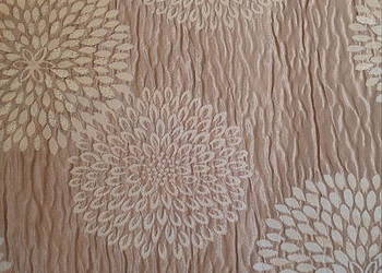 Zasłony kreszowane beżowe, gotowe