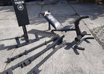 siłownia domowa atlas york z ławeczką i bramką