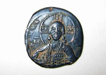 Moneta bizantyjska folis; Jesus hrisu z ok. 1025r
