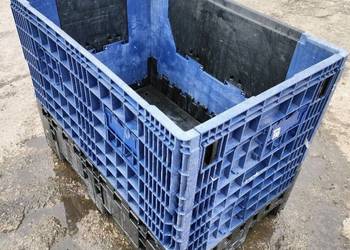 Skrzyniopaleta Plastikowa 1200x800 Składana AŻUROWA Big Box DOLAV -