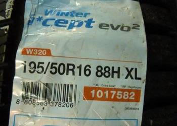 2x Opona nieużywana zimowa 195/50R16 HANKOOK 249zł/szt. WYSYŁKA GRATIS
