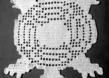 ŻÓŁW-Szydełkowany dywanik lub...