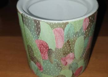 Osłonka, doniczka ceramiczna z kaktusami