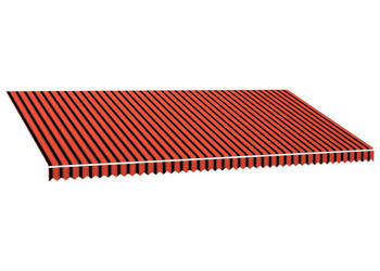 Tkanina do markizy pomarańczowo-brązowa 600 x 300 cm WM-145727