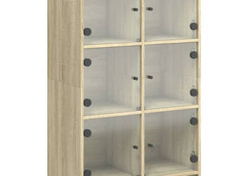 Szafka z drzwiczkami dąb sonoma 68x37x109 cm WM-3295852
